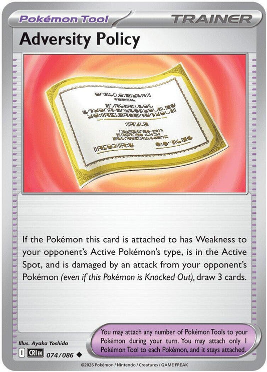 Adversity Policy (074/086) [Mega Evolution: Chaos Rising] - Shop at mousebows
