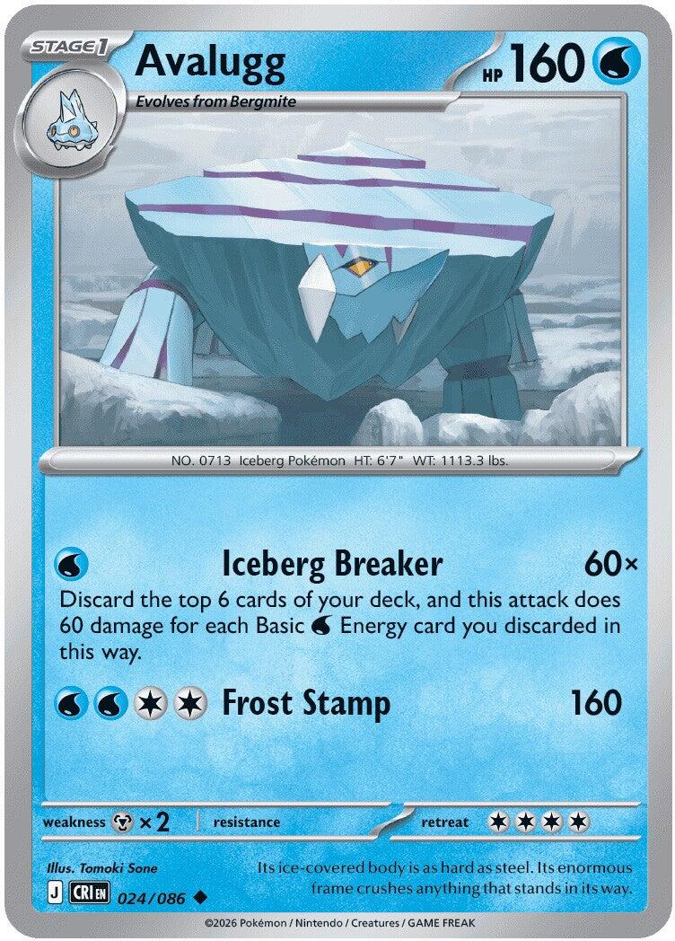 Avalugg (024/086) [Mega Evolution: Chaos Rising] - Shop at mousebows