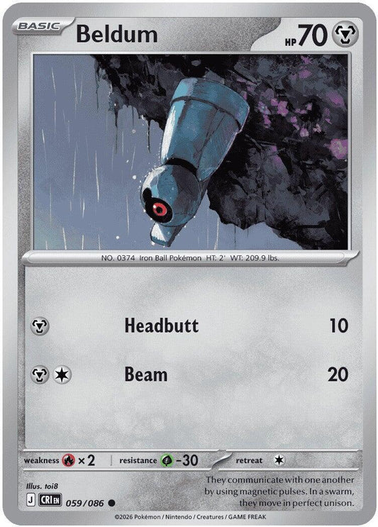 Beldum (059/086) [Mega Evolution: Chaos Rising] - Shop at mousebows