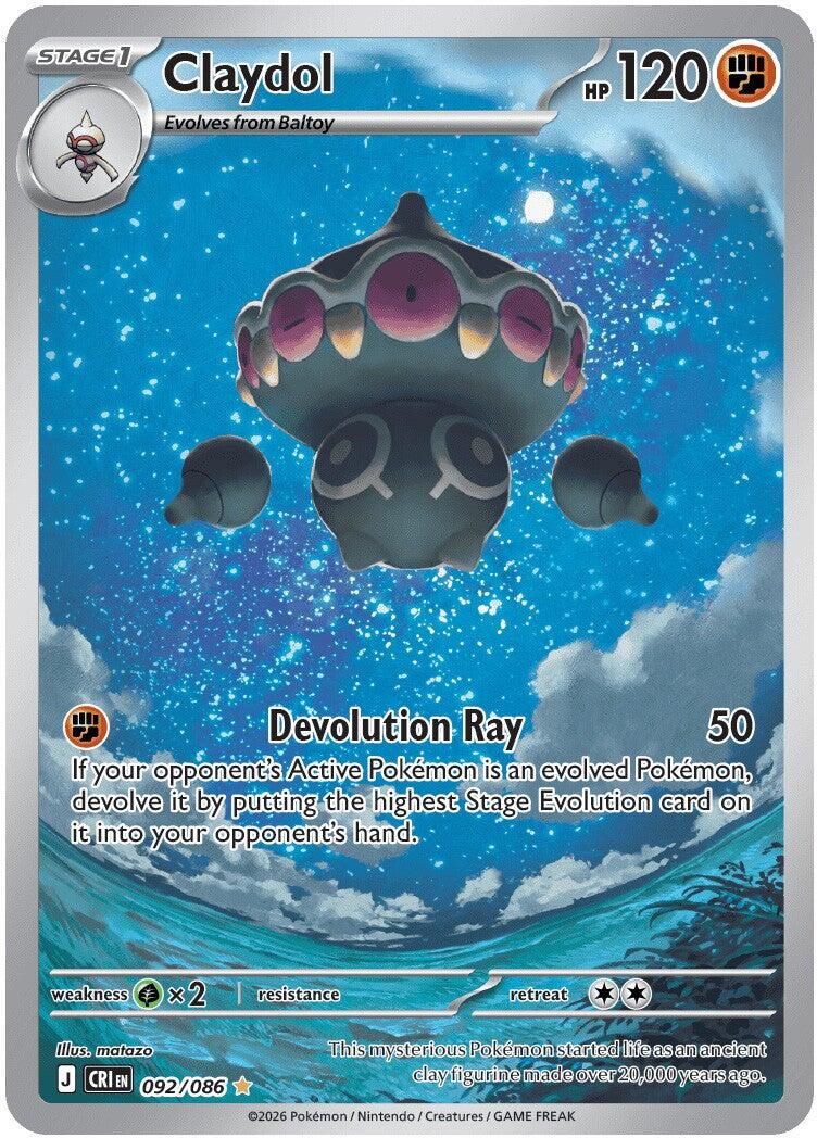 Claydol (092/086) [Mega Evolution: Chaos Rising] - Shop at mousebows