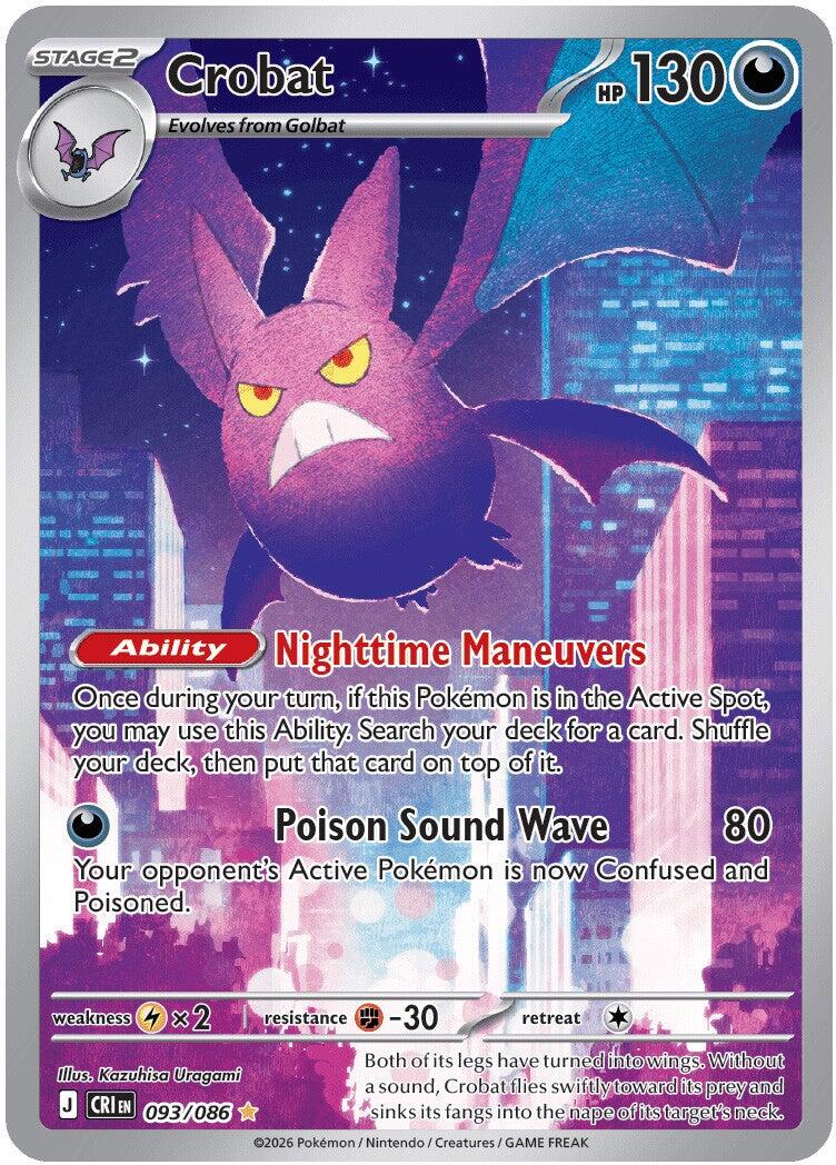 Crobat (093/086) [Mega Evolution: Chaos Rising] - Shop at mousebows