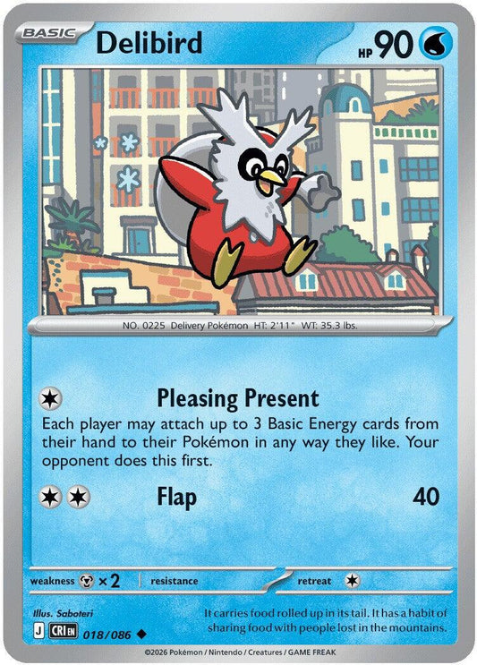 Delibird (018/086) [Mega Evolution: Chaos Rising] - Shop at mousebows