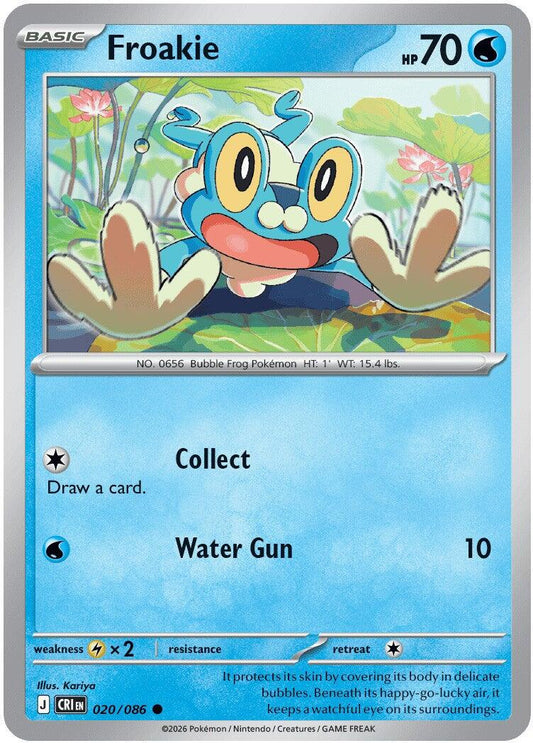 Froakie (020/086) [Mega Evolution: Chaos Rising] - Shop at mousebows