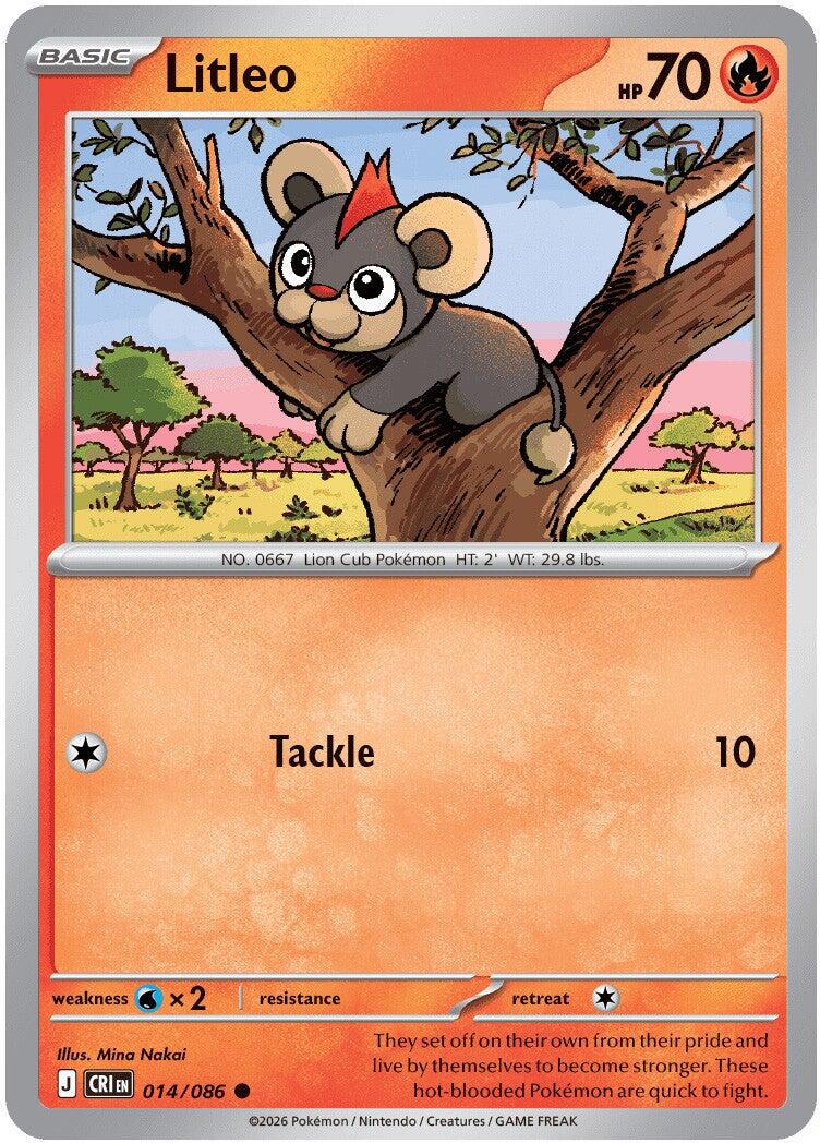 Litleo (014/086) [Mega Evolution: Chaos Rising] - Shop at mousebows