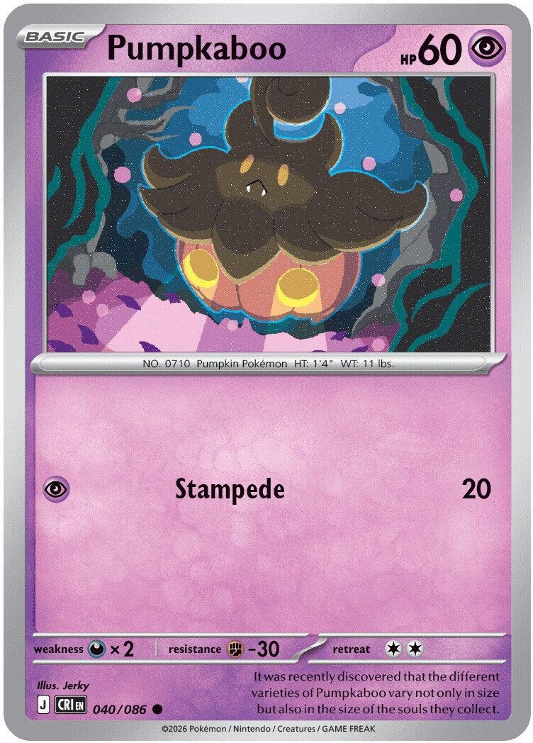 Pumpkaboo (040/086) [Mega Evolution: Chaos Rising] - Shop at mousebows