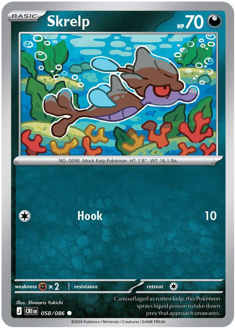 Skrelp (058/086) [Mega Evolution: Chaos Rising] - Shop at mousebows