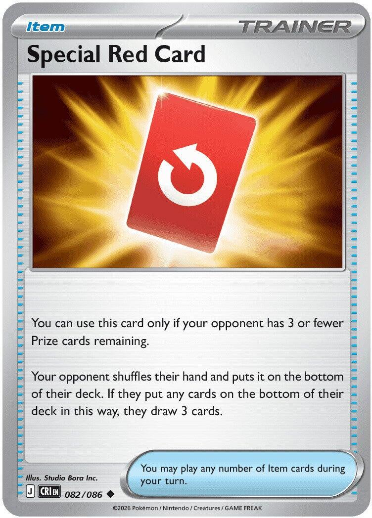 Special Red Card (082/086) [Mega Evolution: Chaos Rising] - Shop at mousebows