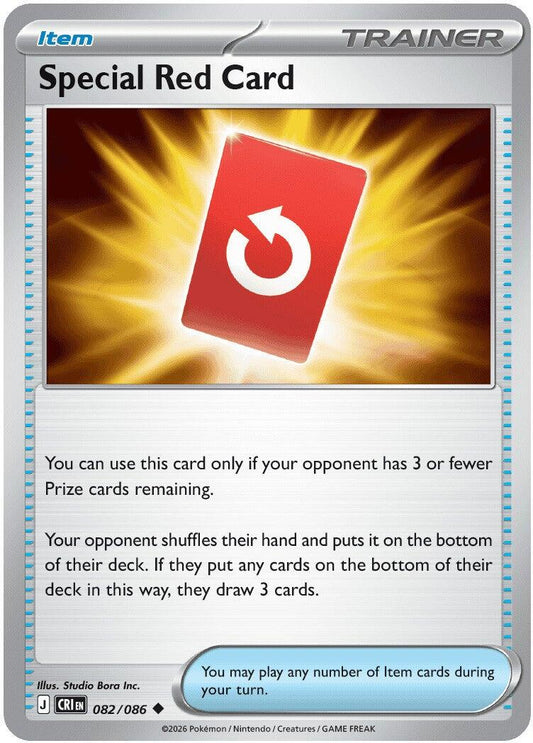 Special Red Card (082/086) [Mega Evolution: Chaos Rising] - Shop at mousebows