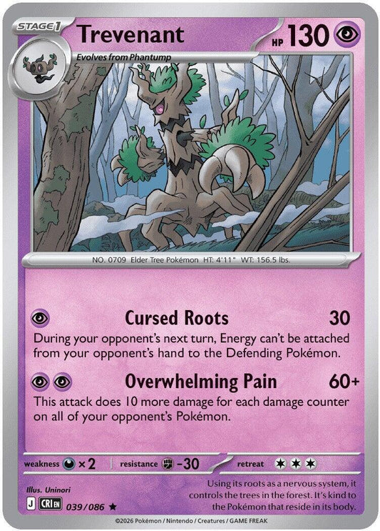 Trevenant (039/086) [Mega Evolution: Chaos Rising] - Shop at mousebows