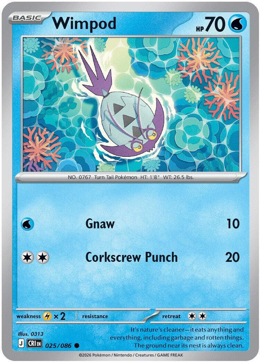 Wimpod (025/086) [Mega Evolution: Chaos Rising] - Shop at mousebows