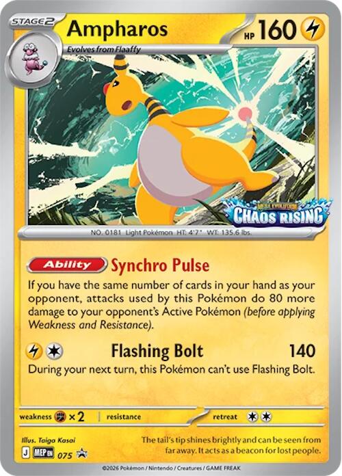 Ampharos (075) [Mega Evolution Promo] - Shop at mousebows