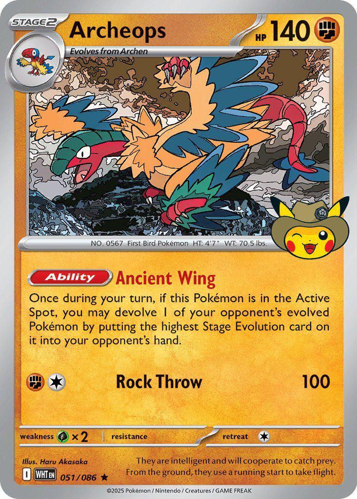 Archeops (051/086) - 051 (Fossil Museum Exclusive) [Mega Evolution Promo] - Shop at mousebows