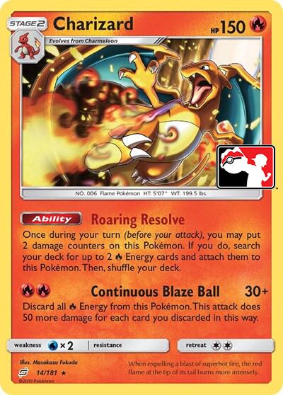 Charizard (14/181) (Library Exclusive) [Sun & Moon: Team Up] - Shop at mousebows