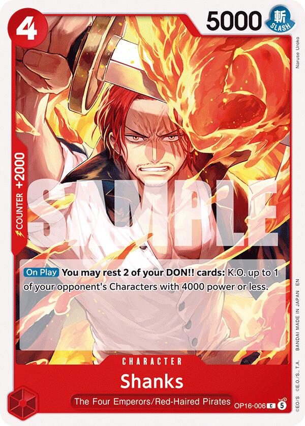 Shanks [The Time of Battle] - Shop at mousebows