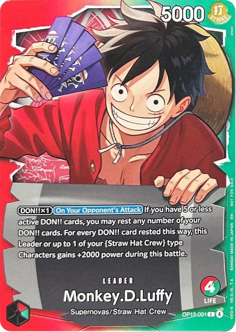 Monkey.D.Luffy (OP13-001) (Ichiban Kuji Exclusive) [One Piece Promotion Cards] - Shop at mousebows