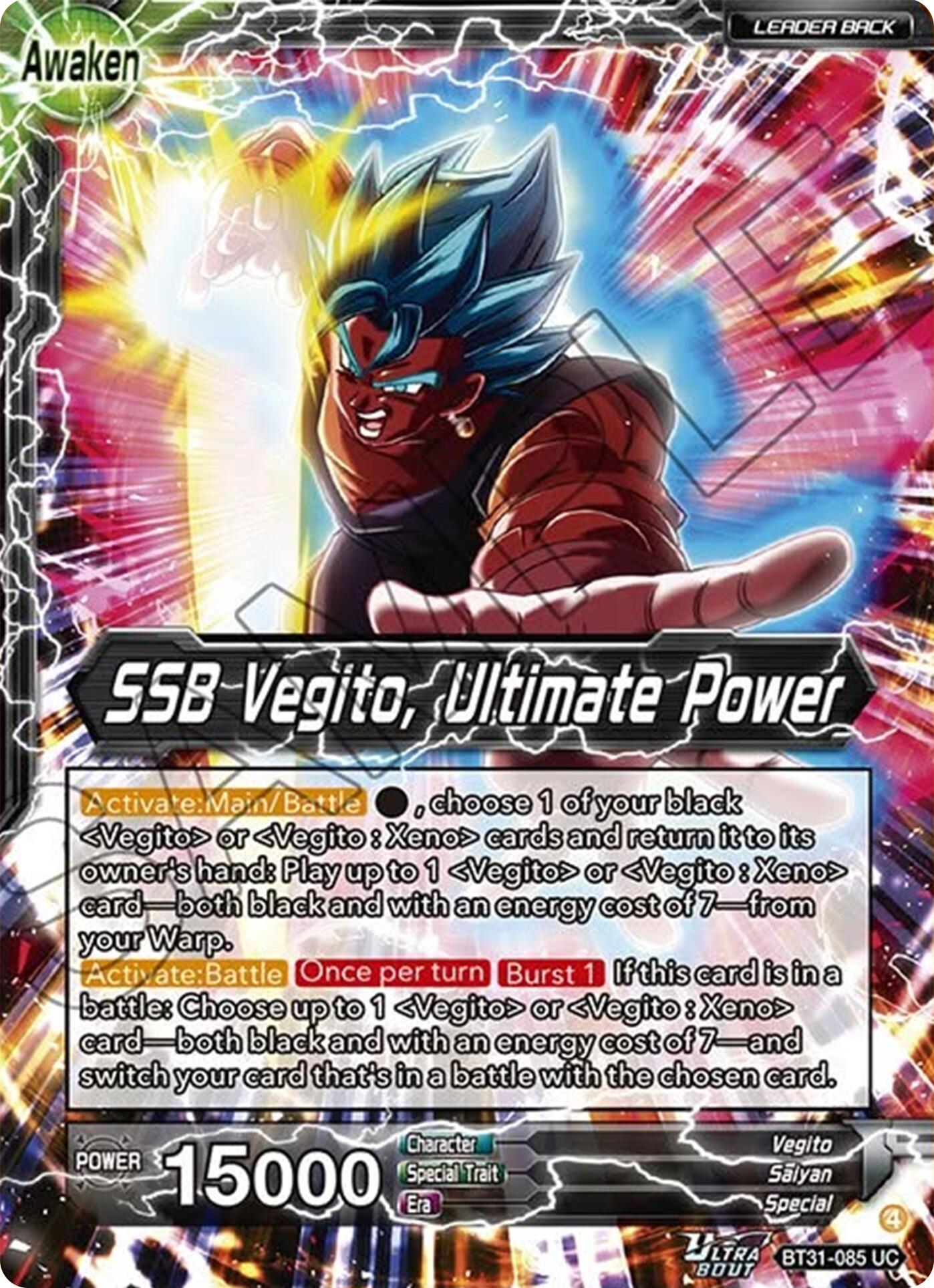 Vegito // SSB Vegito, Ultimate Power (BT31-085) [Impact Beyond Dimensions] - Shop at mousebows