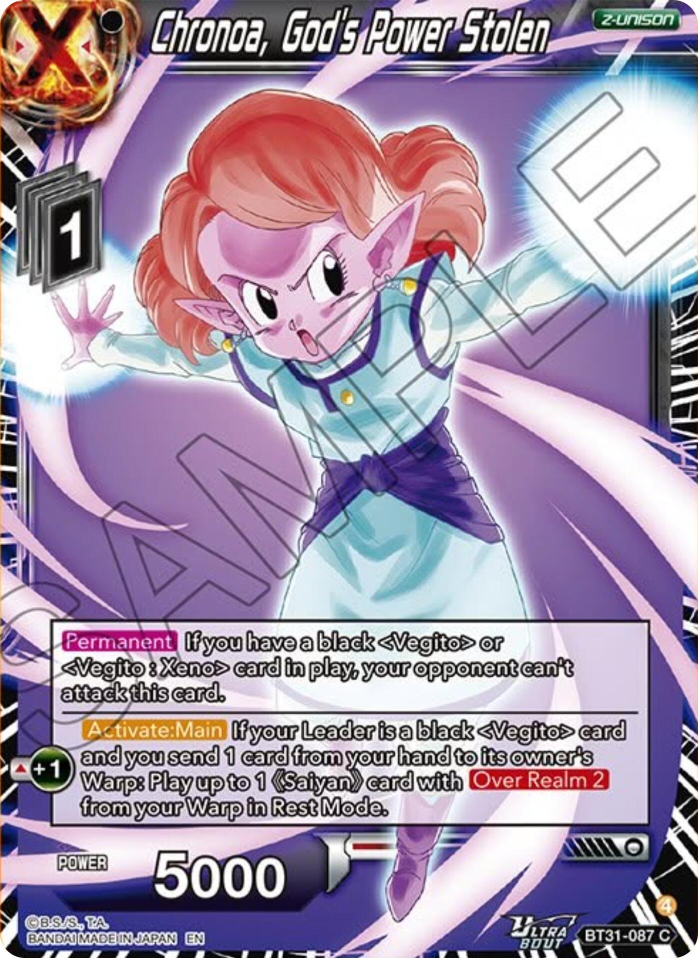 Chronoa, God's Power Stolen (BT31-087) [Impact Beyond Dimensions] - Shop at mousebows