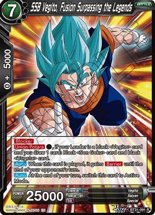SSB Vegito, Fusion Surpassing the Legends (BT31-091) [Impact Beyond Dimensions] - Shop at mousebows