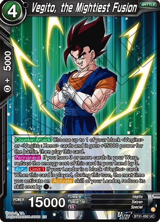 Vegito, the Mightiest Fusion (BT31-092) [Impact Beyond Dimensions] - Shop at mousebows