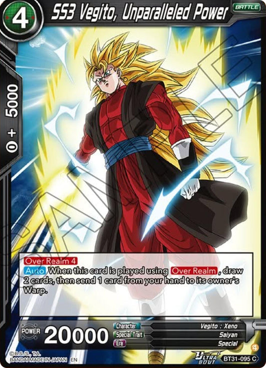 SS3 Vegito, Unparalleled Power (BT31-095) [Impact Beyond Dimensions] - Shop at mousebows