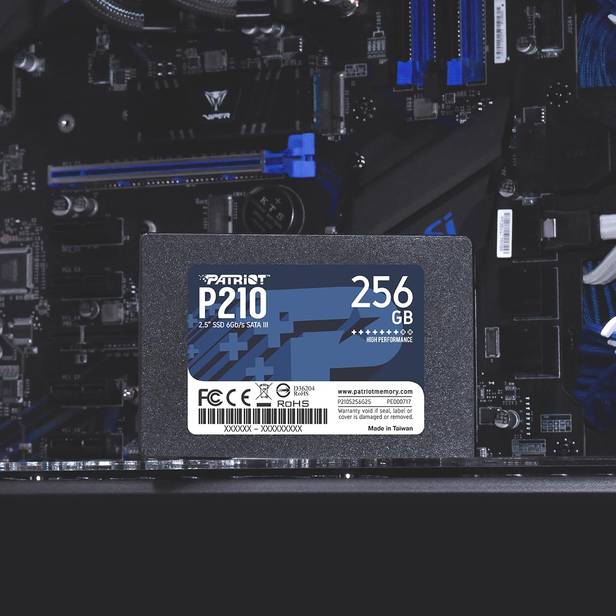 Patriot P210 SATA 3 256GB SSD 2.5 Inch Internal Solid State Drive - P210S256G25