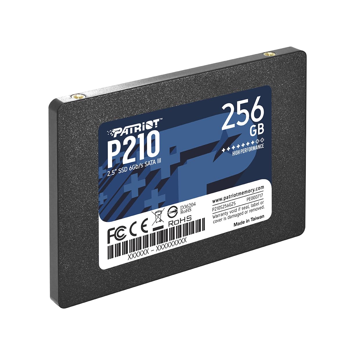 Patriot P210 SATA 3 256GB SSD 2.5 Inch Internal Solid State Drive - P210S256G25