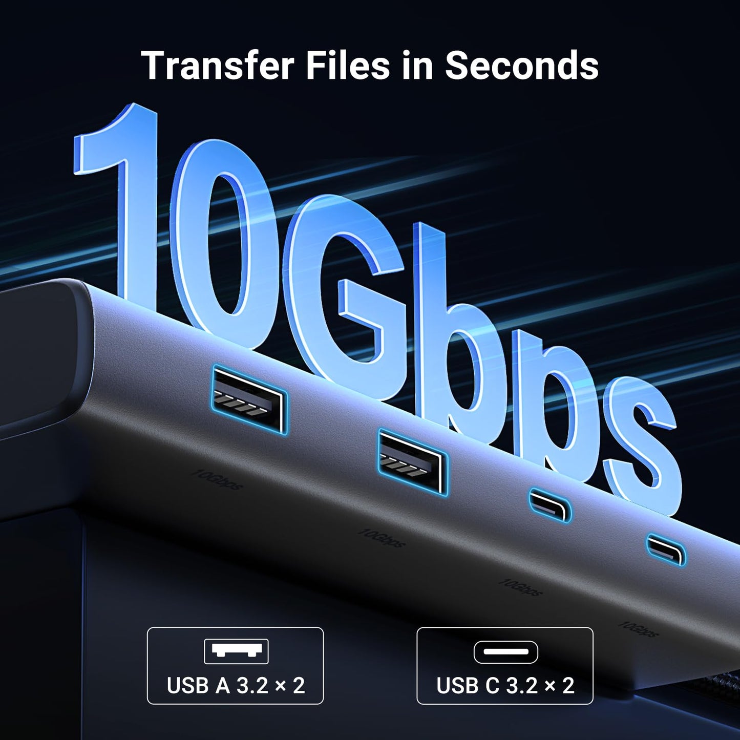 mousebows 8 in 1 USB C 4K Docking Station Dual Monitor