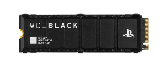 WD_BLACK SN850P 2TB PS5 SSD, Officially licensed for Playstation PS5 consoles, PS5 expansion card, Speeds up to 7300 MB/s, M.2 2280 PCIe NVMe, Exclusive Heatsink Design, Internal gaming SSD, Black