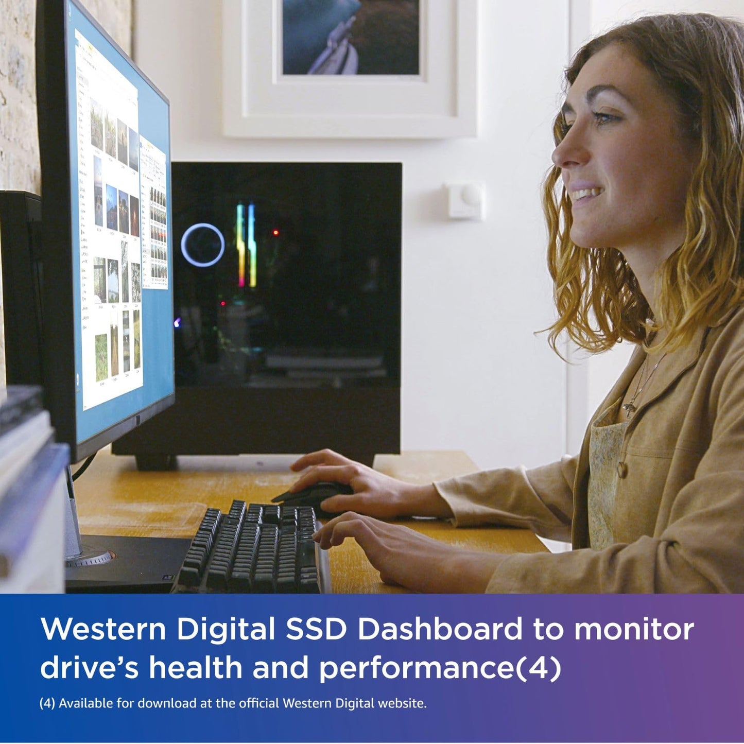 WD Blue SN580 1TB SSD, NVMe SSD, M.2 2280, PCIe Gen3, up to 4150 MB/s read speeds, nCache 4.0 Technology Includes Acronis True Image for Western Digital