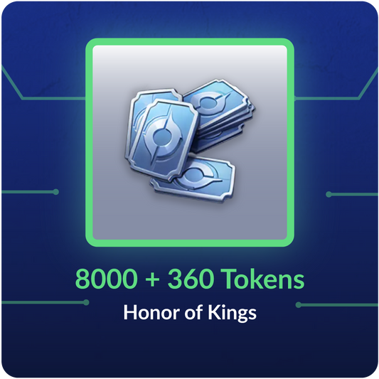 8000 + 360 Tokens - Honor of Kings