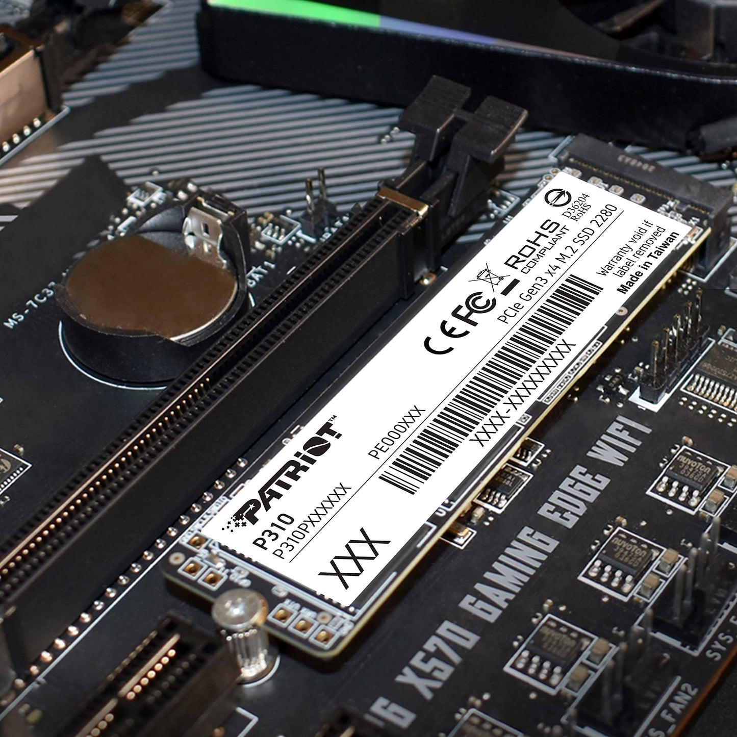 Patriot P310 240GB Internal SSD - NVMe PCIe M.2 Gen3 x 4 - Low-Power Consumption Solid State Drive - P310P240GM28