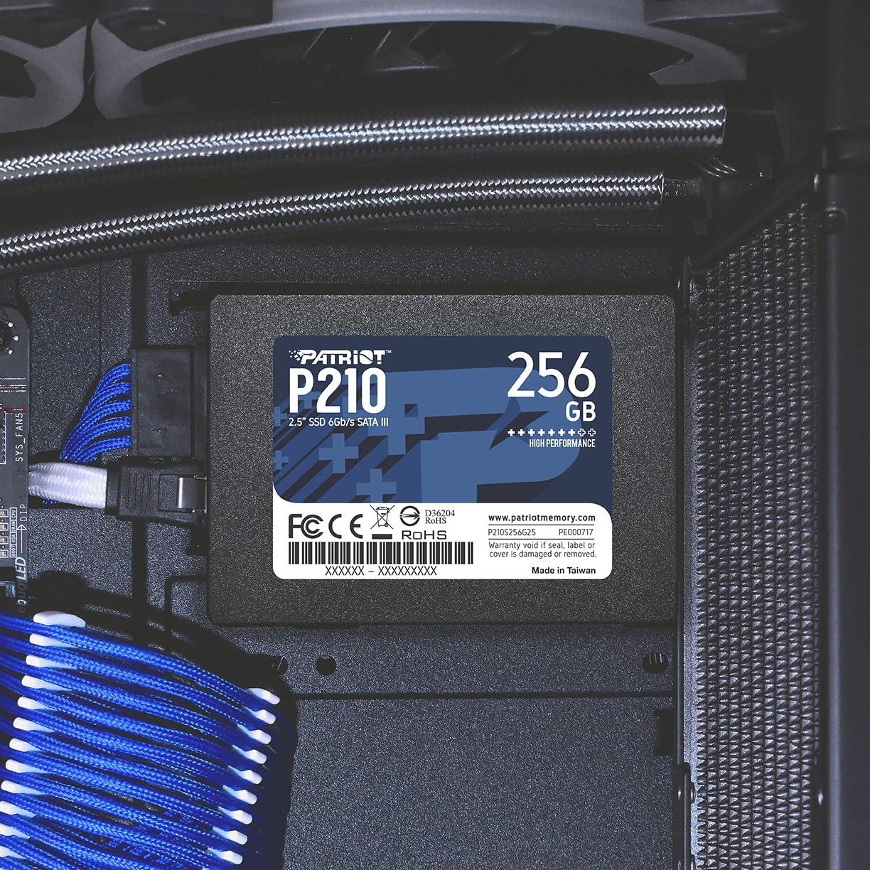 Patriot P210 SATA 3 256GB SSD 2.5 Inch Internal Solid State Drive - P210S256G25