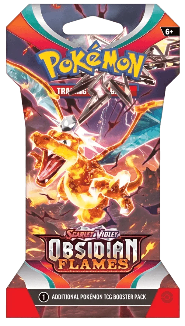 Scarlet & Violet: Obsidian Flames - Sleeved Booster Pack - Shop at mousebows