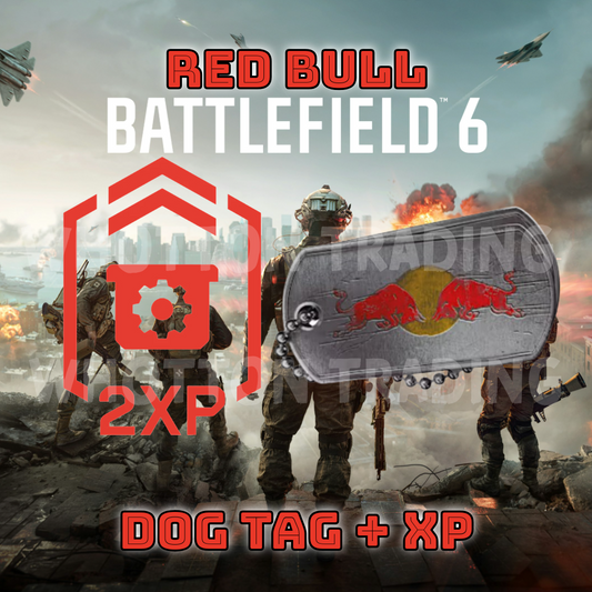 Battlefield 6 Exclusive Red Bull Dog Tag + Double XP Code | Rare Dog Tag DLC | Exclusive Battlefield Rewards