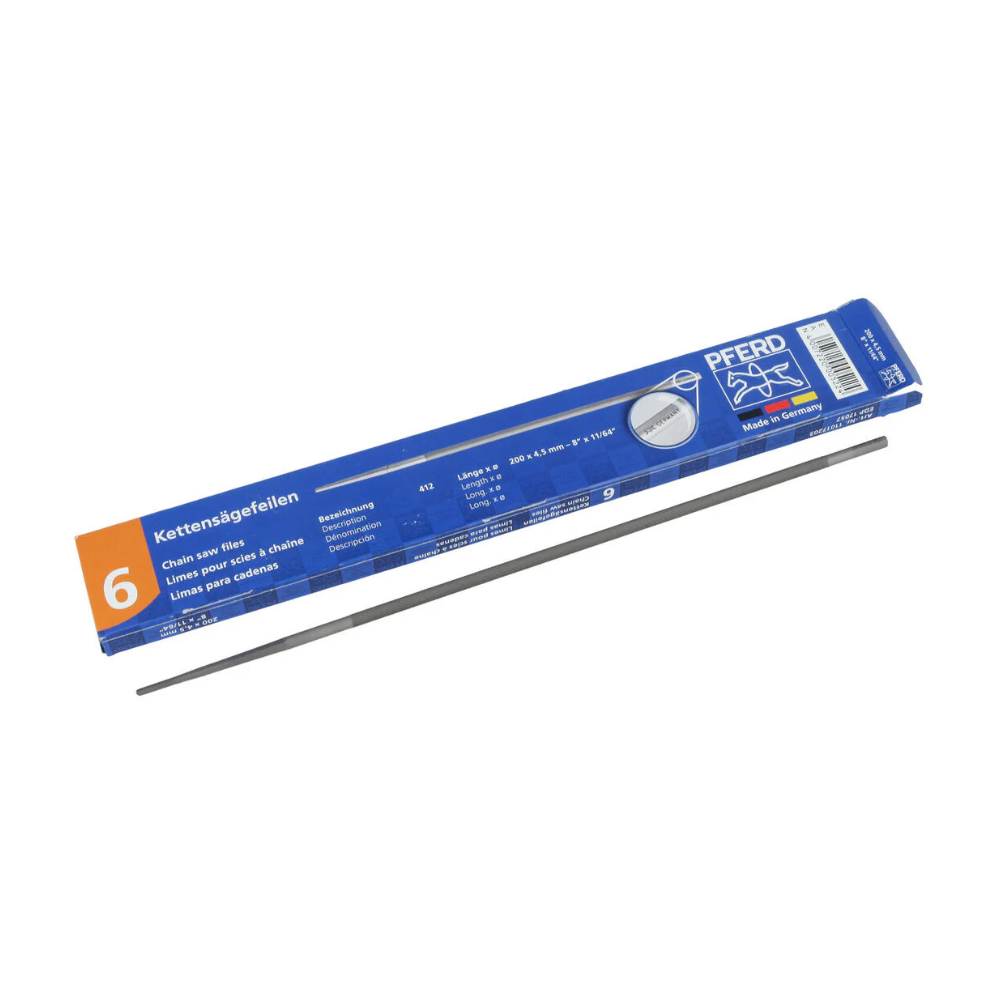 Round Chainsaw Files Box of 6