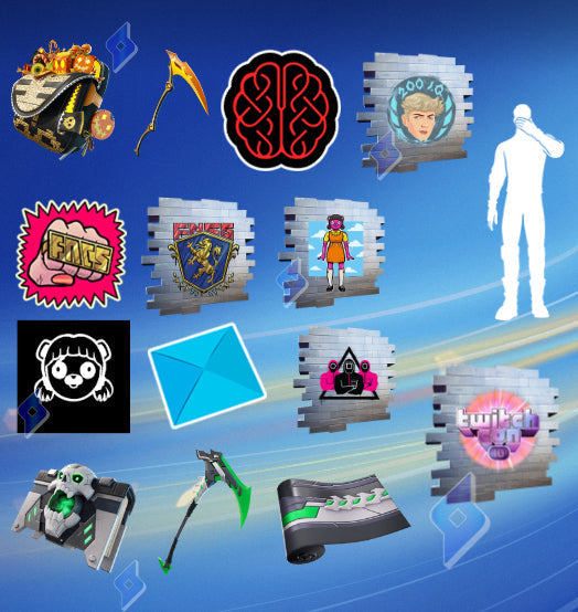 Twitch Drop 25 Items Rare Exclusif Fortnite