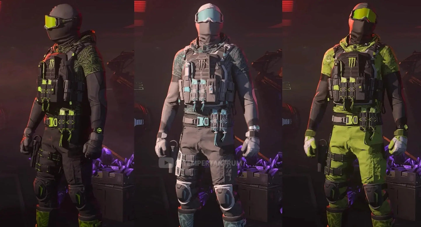 CALL OF DUTY x MONSTER ENERGY FULL SET BUNDLE