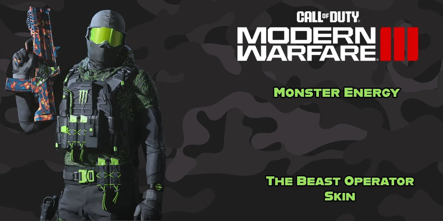 CALL OF DUTY x MONSTER ENERGY “THE BEAST” OPERATOR SKIN