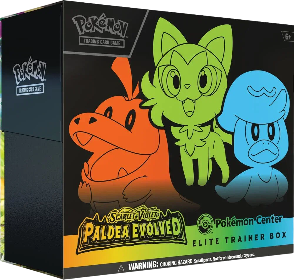 Scarlet & Violet: Paldea Evolved - Elite Trainer Box (Pokemon Center Exclusive) - Shop at mousebows