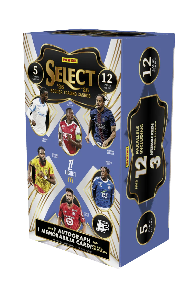 2025/26 Panini Select Ligue 1 Soccer H2 - Hobby Box - Shop at mousebows
