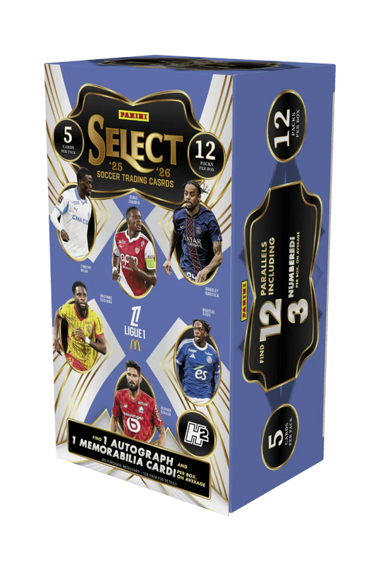 2025/26 Panini Select Ligue 1 Soccer H2 - Hobby Box - Shop at mousebows