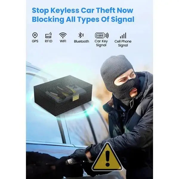Faraday Box for Car Keys & 2 Pack Faraday Pouch, Keyless Car Key Signal Blocking Box