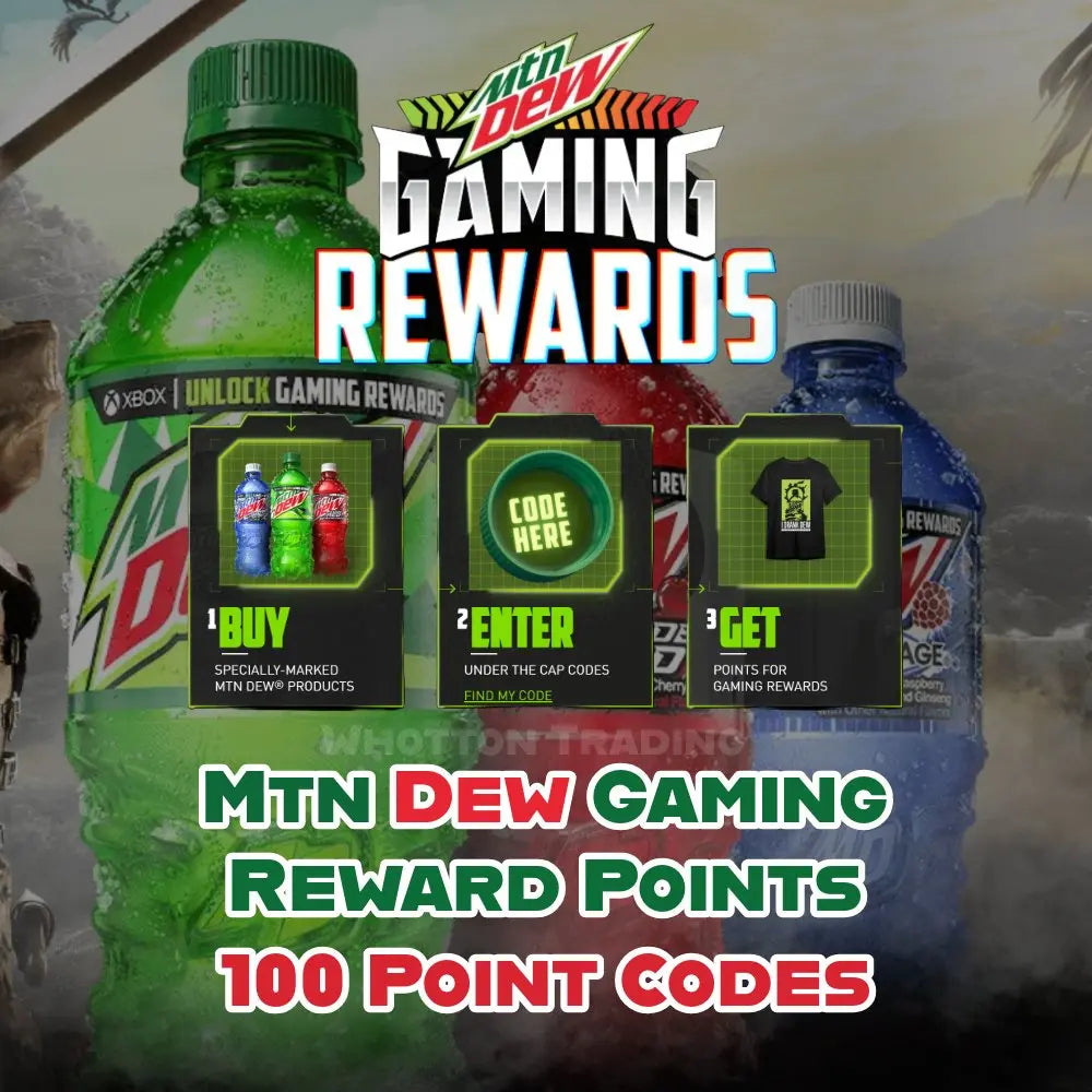 MTN DEW GAMING REWARD 100 POINTS Single Code