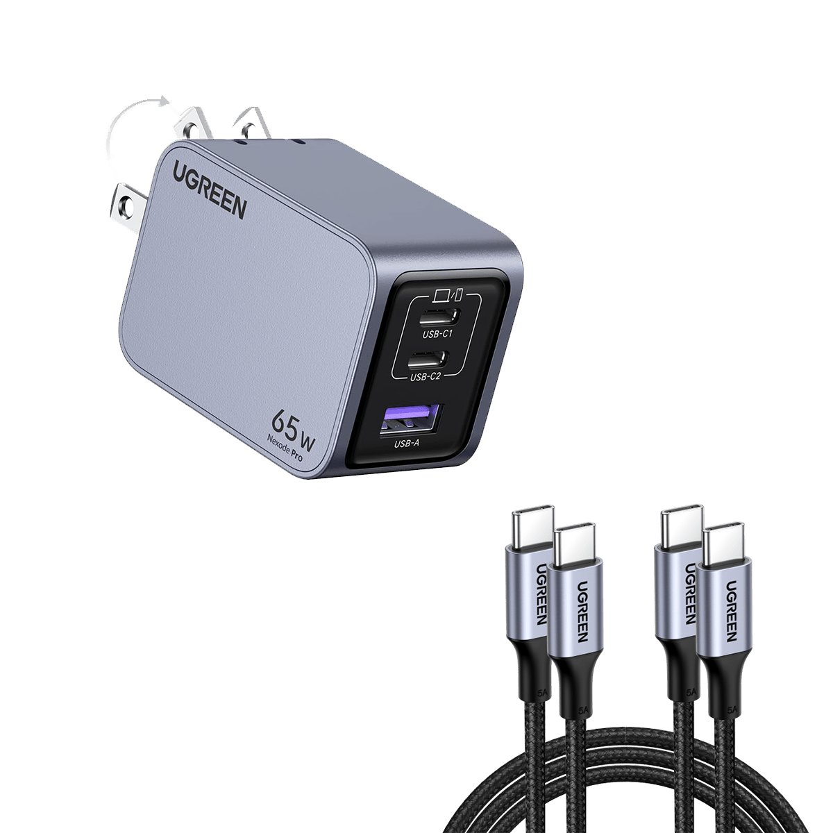 mousebows Nexode Pro 65W 3-Port Charger
