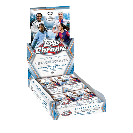 2024/25 Topps Chrome UEFA Women's Champions League Chrome Soccer Hobby Box