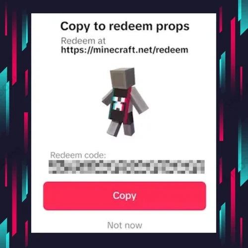 2024 Minecraft TikTok Cape Code [RARE] 🚨 Bedrock & Java  🎮 Fast Delivery ⏳⚡