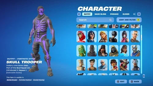 Fortnite Purple Skull Trooper + Black Knight Account