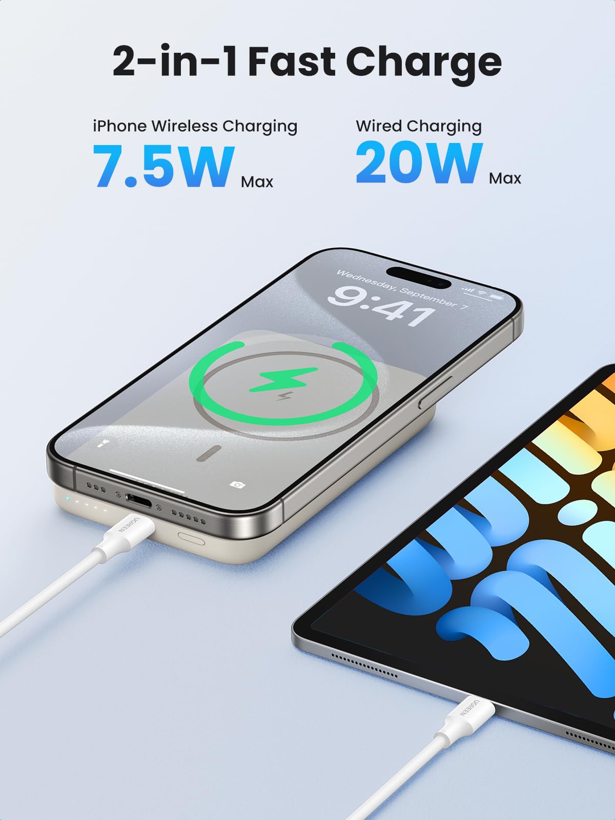 mousebows Magnetic Wireless Power Bank 10000mAh 20W