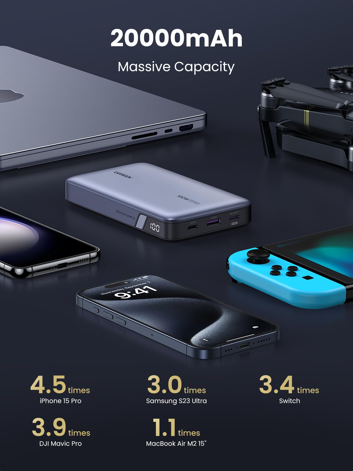 mousebows Nexode Power Bank 20000mAh 100W