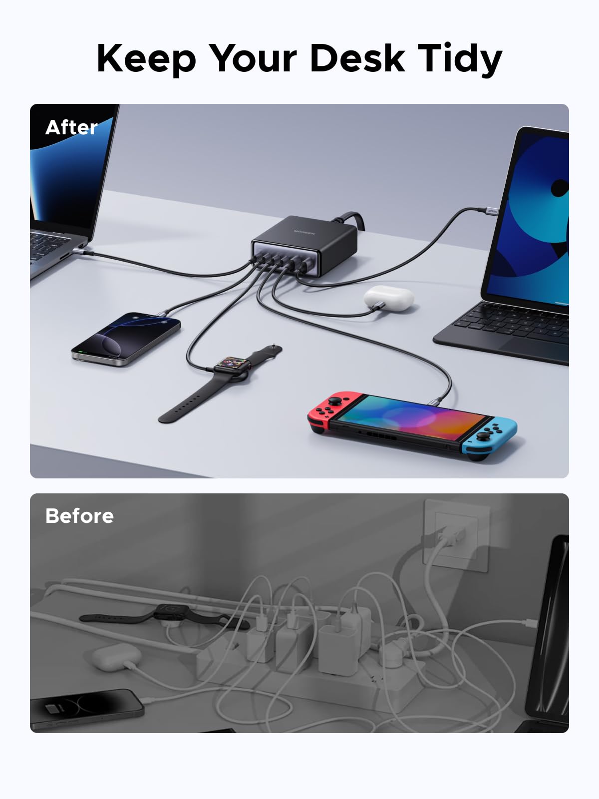 mousebows 100W 6-Port Charger